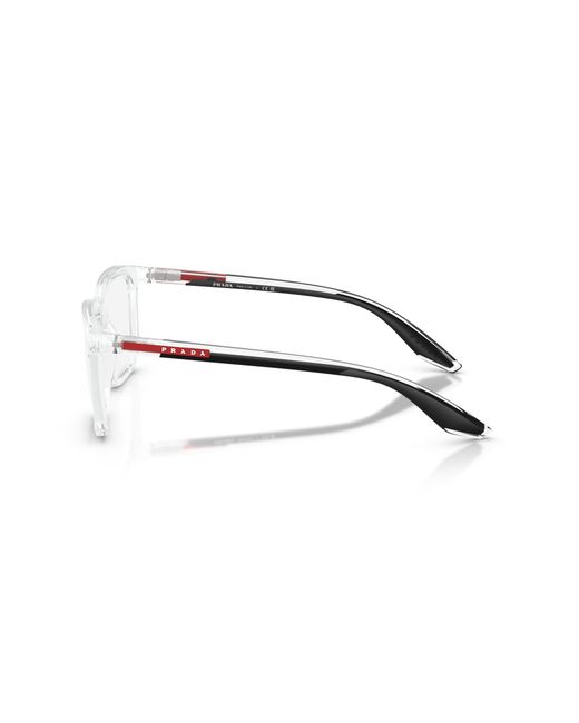 Prada Linea Rossa Black Ps 03Sv 2Az1O1 Optical Frames Injected Squared Normal for men