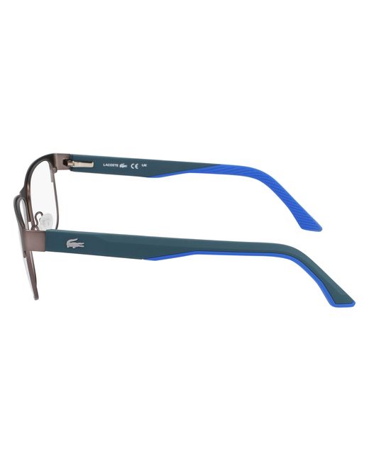 Lacoste Black L2291 038 Optical Frames Metal Squared Normal for men