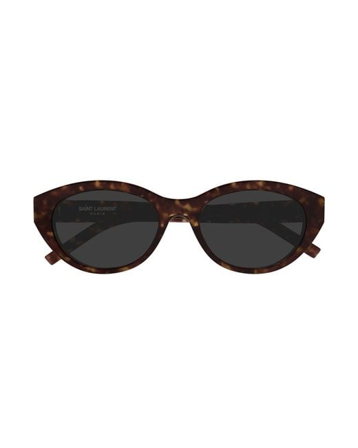 Saint Laurent Black Sl M148/F 002 Sunglasses Acetate Round