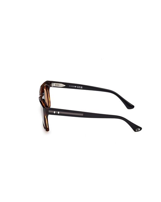 Web Black We0350 55E Sunglasses Acetate Squared Normal for men