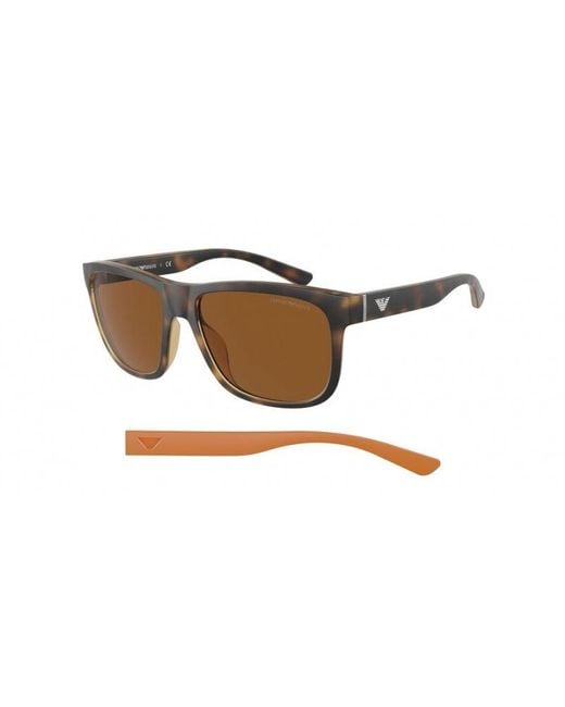 Emporio Armani Black Ea4182U 500273 Sunglasses Plastic Squared Normal for men