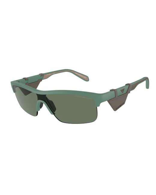 Emporio Armani Green Ea4218 610276 Sunglasses Injected Geometric Normal for men