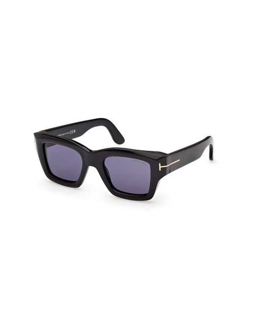Tom Ford Black Ft1154 Ilias 01V Sunglasses Acetate Squared Normal for men
