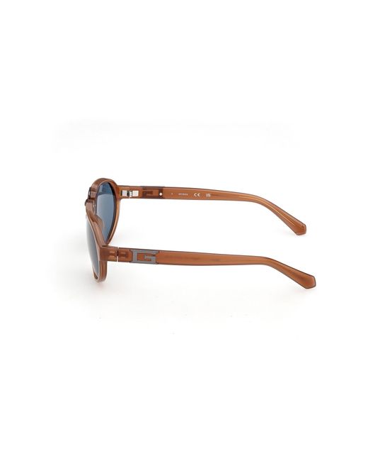 Guess Blue Gu00303 42V Sunglasses Injected Pilot Normal for men