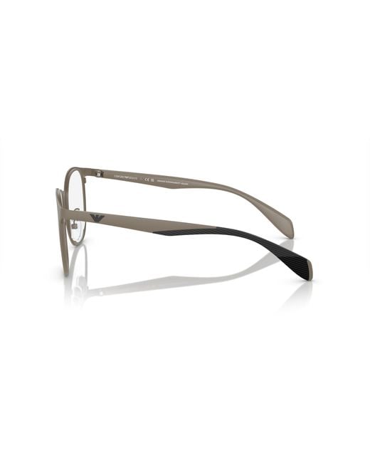 Emporio Armani Black Ea1148 3298 Optical Frames Metal Transparent Pantos Normal for men