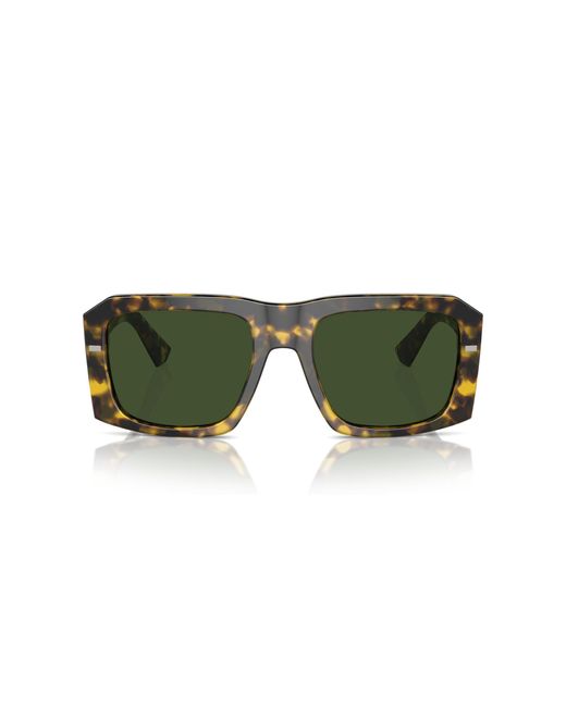 Dolce & Gabbana Green Dg4430 343371 Sunglasses Acetate Squared Normal for men