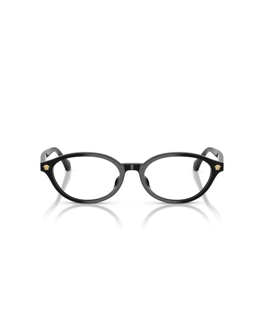 Versace Black Ve3393D Gb1 Optical Frames Acetate Transparent Round Normal