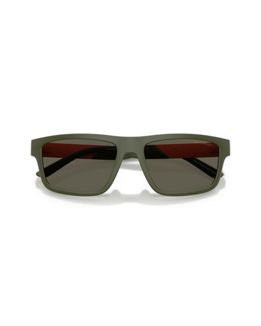 Emporio Armani Black Ea4244U 618471 Sunglasses Injected Squared Normal for men