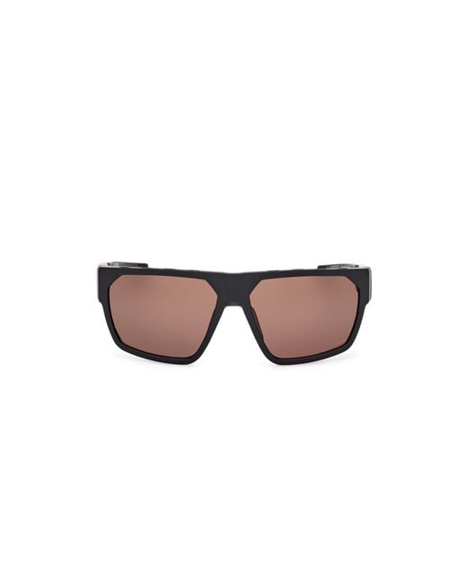 Adidas Originals Black Sp0097 02E Sunglasses Injected Round Normal for men