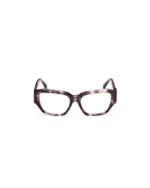 Max Mara Black Mm5182 052 Optical Frames Acetate Round Normal