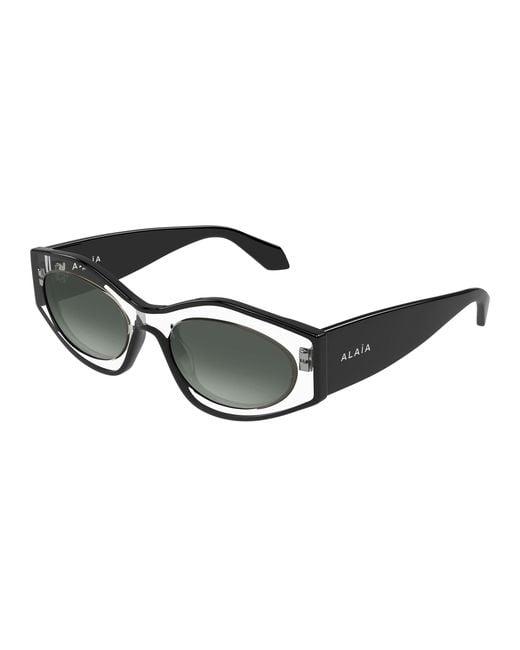 Alaïa Black Aa0093S 001 Sunglasses Acetate Cat Eye