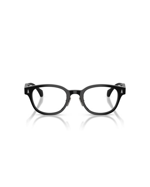 Moncler Black Me2021D 3001 Optical Frames Acetate Transparent Round Normal