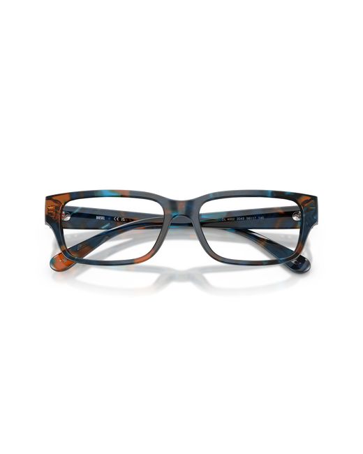 DIESEL Black Dl4002 2043 Optical Frames Acetate Transparent Squared Normal