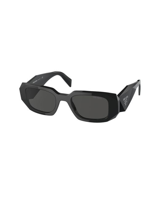 Prada Black Pr 17Ws 1Ab5S0 Sunglasses Acetate Squared Normal