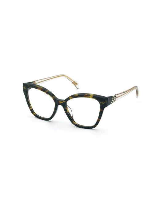 Blumarine Black Vbm884 0U30 Optical Frames Acetate Butterfly