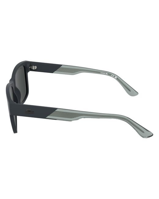 Lacoste Black L6084S 035 Sunglasses Bio-Injected Smoke Squared Normal for men