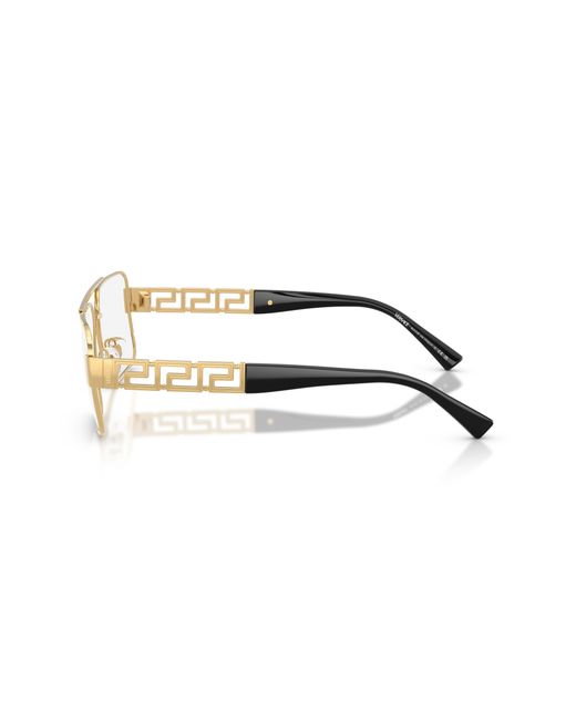 Versace Black Ve1308 1002 Optical Frames Steel Pillow Normal for men
