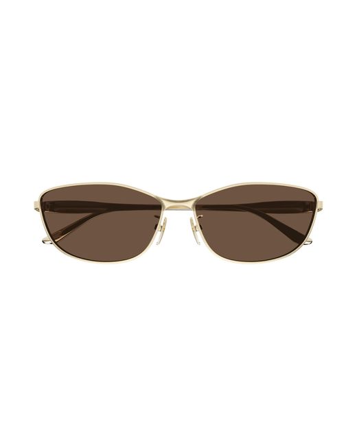 Balenciaga Black Bb0357Sa 003 Sunglasses Metal Squared