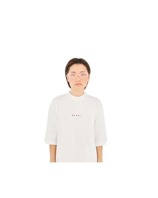Marni Pink S3D Jarbek Optical Frames Acetate Squared