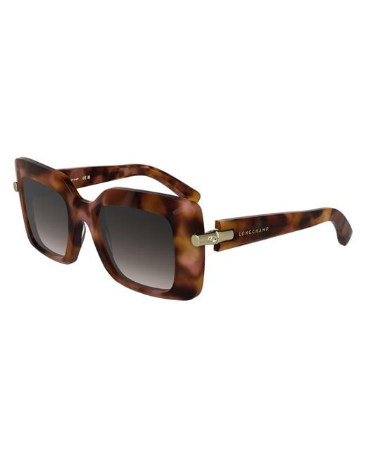 Longchamp Black Lo776S 690 Sunglasses Acetate Squared Normal