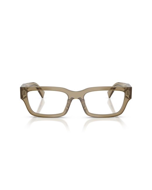 Prada Black Pr C02V 22H1O1 Optical Frames Acetate Pillow Normal for men