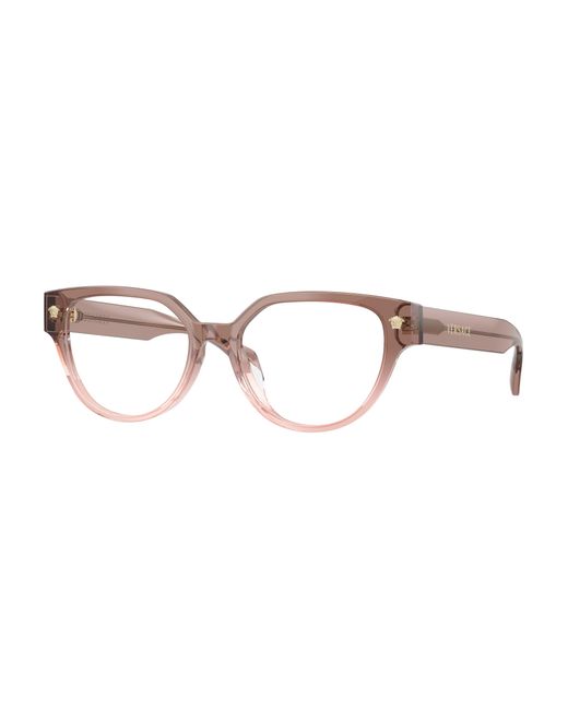 Versace Black Ve3394D 5435 Optical Frames Acetate Transparent Cat Eye Normal
