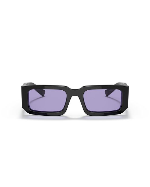 Prada Black Pr 06Ys 02Z01O Sunglasses Acetate Squared Normal for men