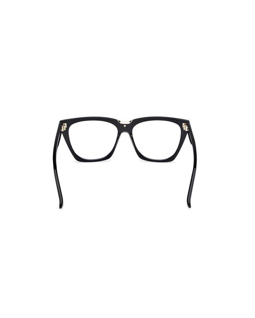Max Mara Black Mm5188-B 001 Optical Frames Acetate Geometric Normal
