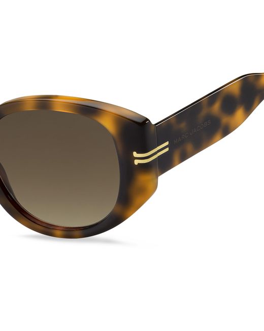 Marc Jacobs Black Mj 1052/S 05L/Ha Sunglasses Acetate Round Normal Shaded