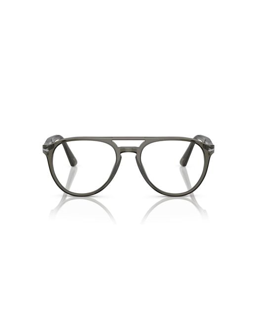 Persol Black Po3160V 1201 Optical Frames Acetate Transparent Pilot Normal for men