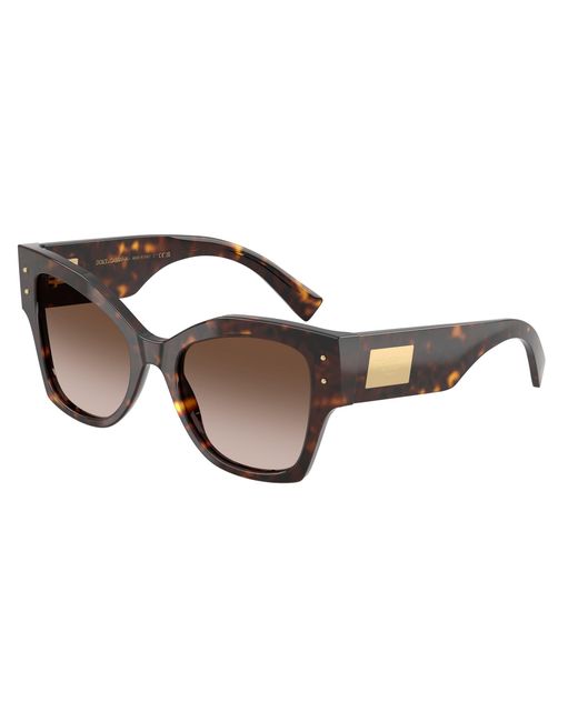 Dolce & Gabbana Black Dg4478 502/13 Sunglasses Acetate Cat Eye Normal Shaded