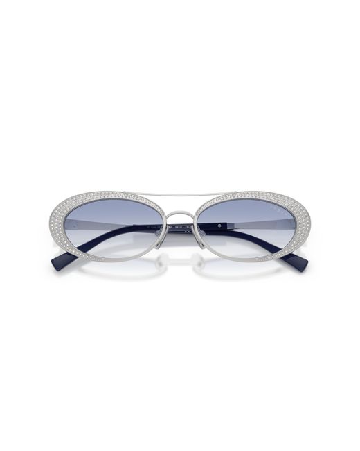 Vogue Eyewear Black Vo4348Sb 323/19 Sunglasses Metal Round Normal Nuanced