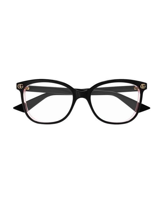 Gucci Black Gg1816O 003 Optical Frames Acetate Transparent Squared