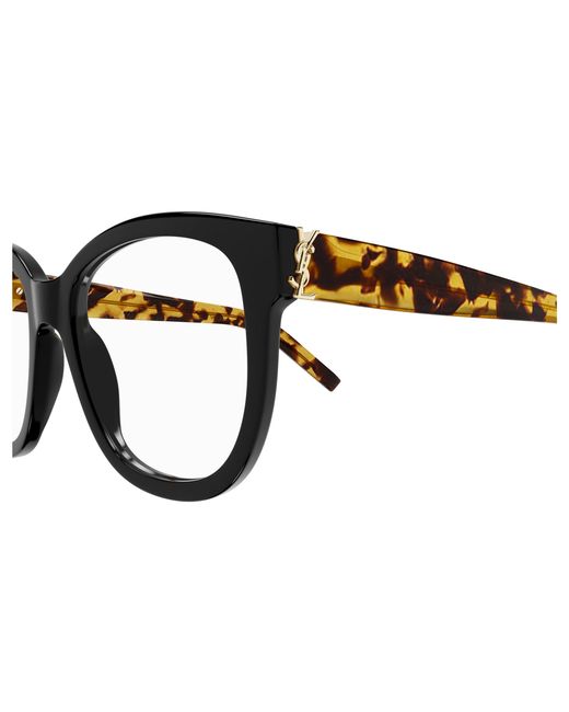 Saint Laurent Black Sl M97 008 Optical Frames Acetate Transparent Squared