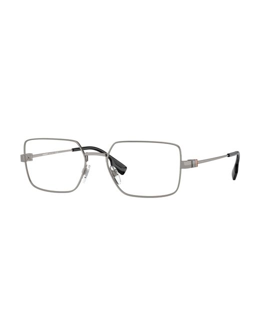 Burberry Black Be1380 1003 Optical Frames Steel Transparent Squared Normal for men