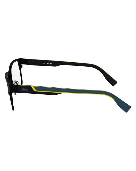 Lacoste Black L2307Mag-Set 002 Optical Frames Metal Squared Normal for men