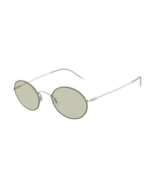 Giorgio Armani Black Ar6115T 3002/2 Sunglasses Titanium Round Normal for men