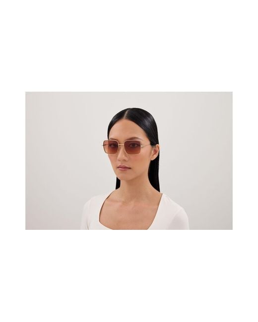 McQueen Black Am0564S 002 Sunglasses Metal Squared