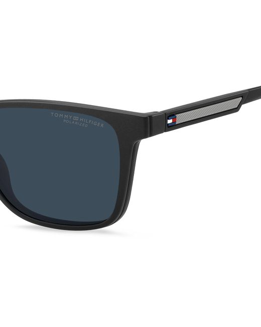 Tommy Hilfiger Black Th 2203/C Kb7/C3 Optical Frames Eco-Poliame Squared Polarized for men