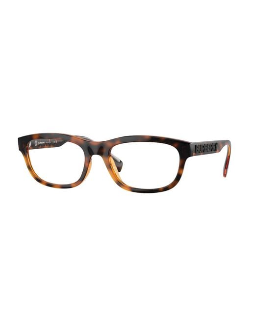 Burberry Black Be2385U 3002 Optical Frames Injected Transparent Geometric Normal for men