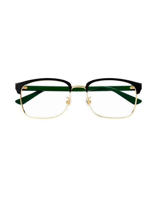 Gucci Black Gg0934Oa 004 Optical Frames Metal Squared for men