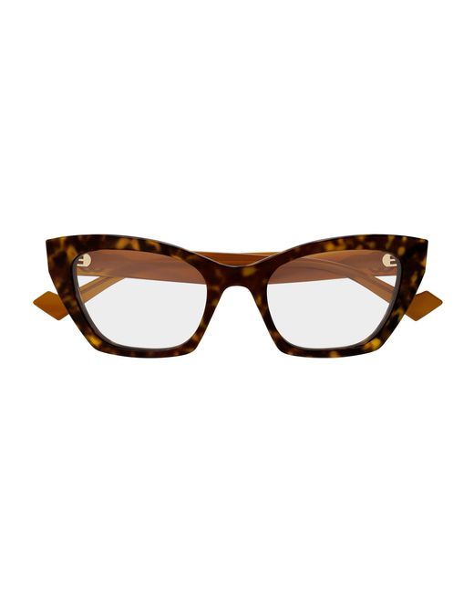 Gucci Black Gg1334O 005 Optical Frames Acetate Transparent Cat Eye