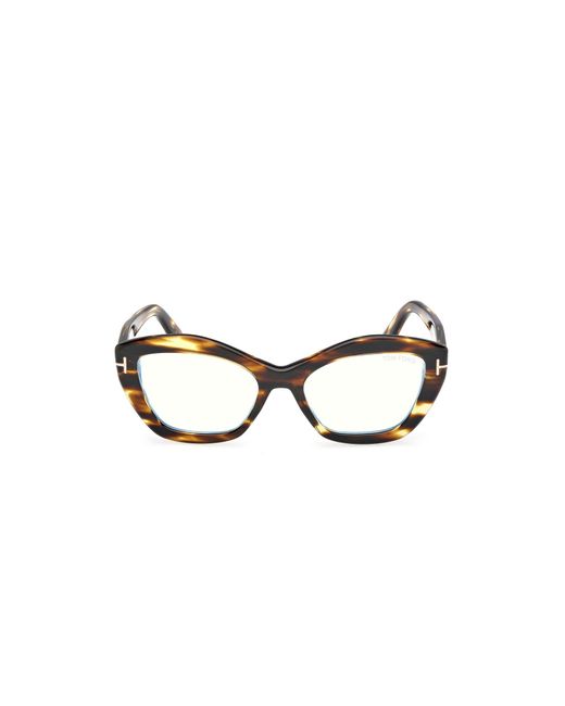 Tom Ford Black Ft6044-B 055 Optical Frames Acetate Geometric Normal