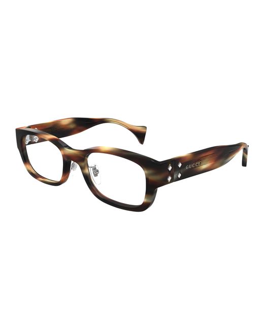 Gucci Black Gg1744Oj 003 Optical Frames Acetate Transparent Squared