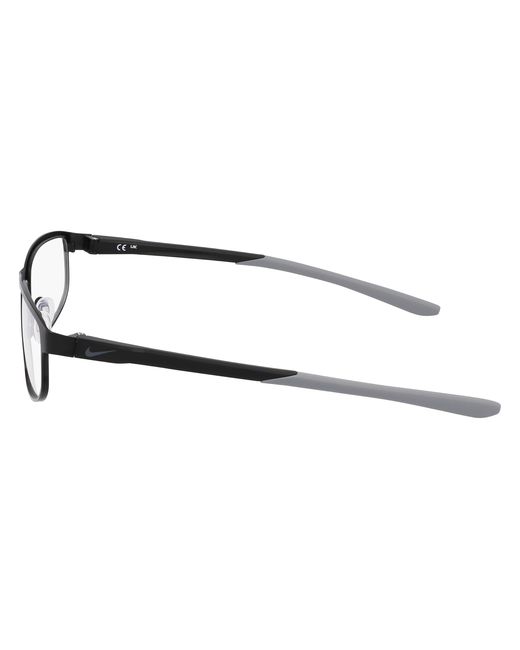 Nike Black 8157 001 Optical Frames Metal Squared Normal for men