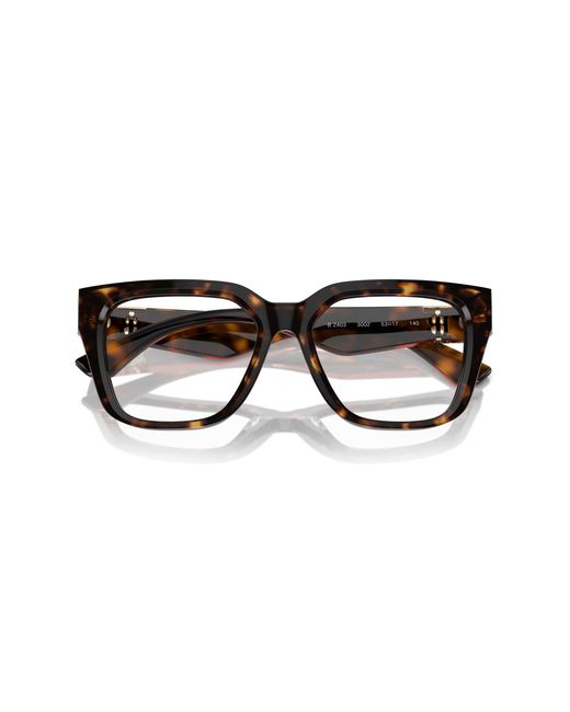 Burberry Black Be2403 3002 Optical Frames Acetate Transparent Squared Normal