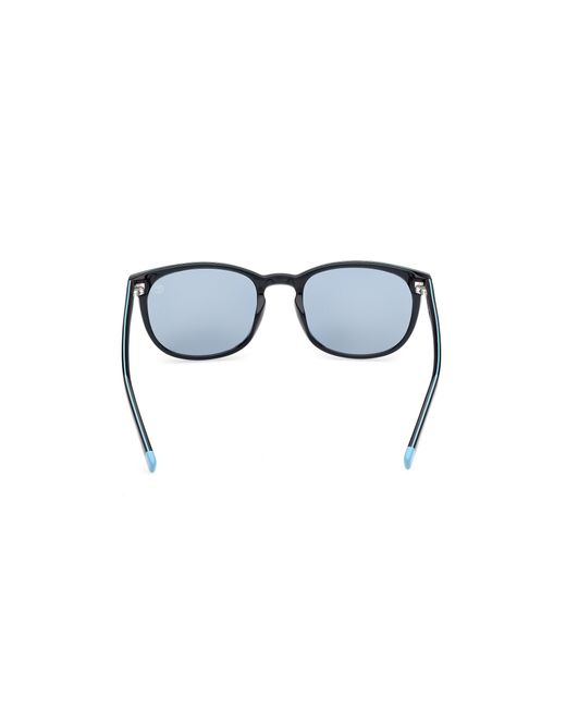 Timberland Black Tb00074 64D Sunglasses Acetate Round Polarized for men