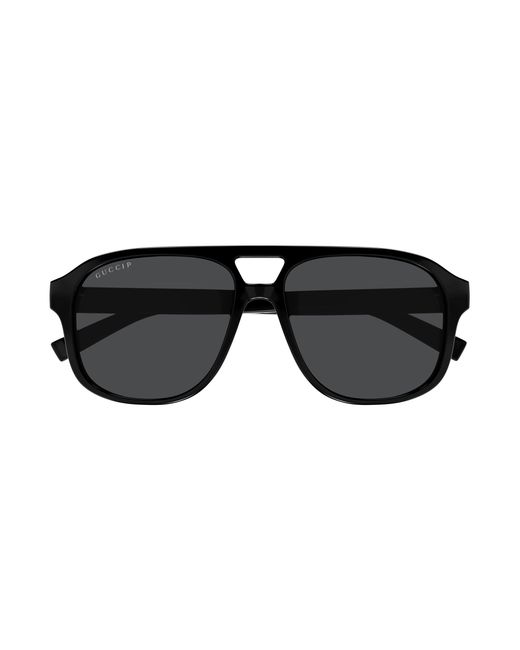 Gucci Black Gg1856S 005 Sunglasses Injected Pilot for men