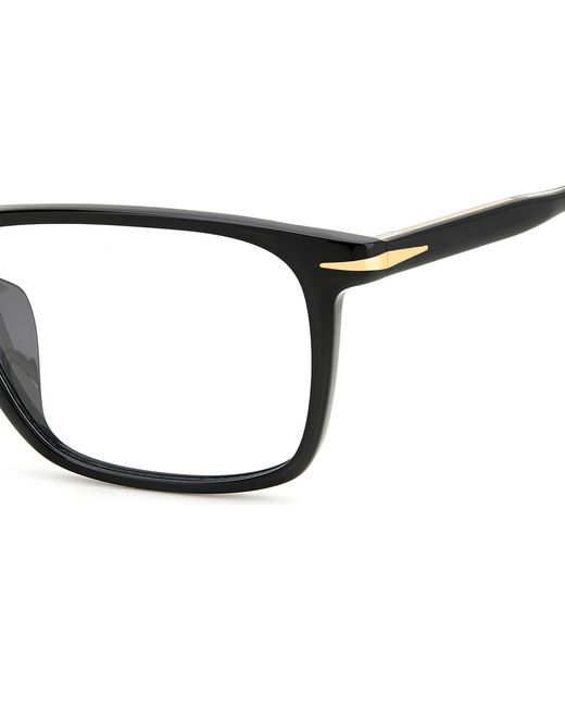 David Beckham Black Db 1154/F 807 Optical Frames Acetate Squared for men