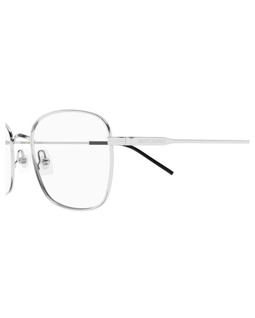 Saint Laurent Black Sl 887 003 Optical Frames Metal Transparent Round